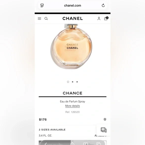 CHANEL Chance Perfume Bottle - Gold and Clear - Picture 5 of 5